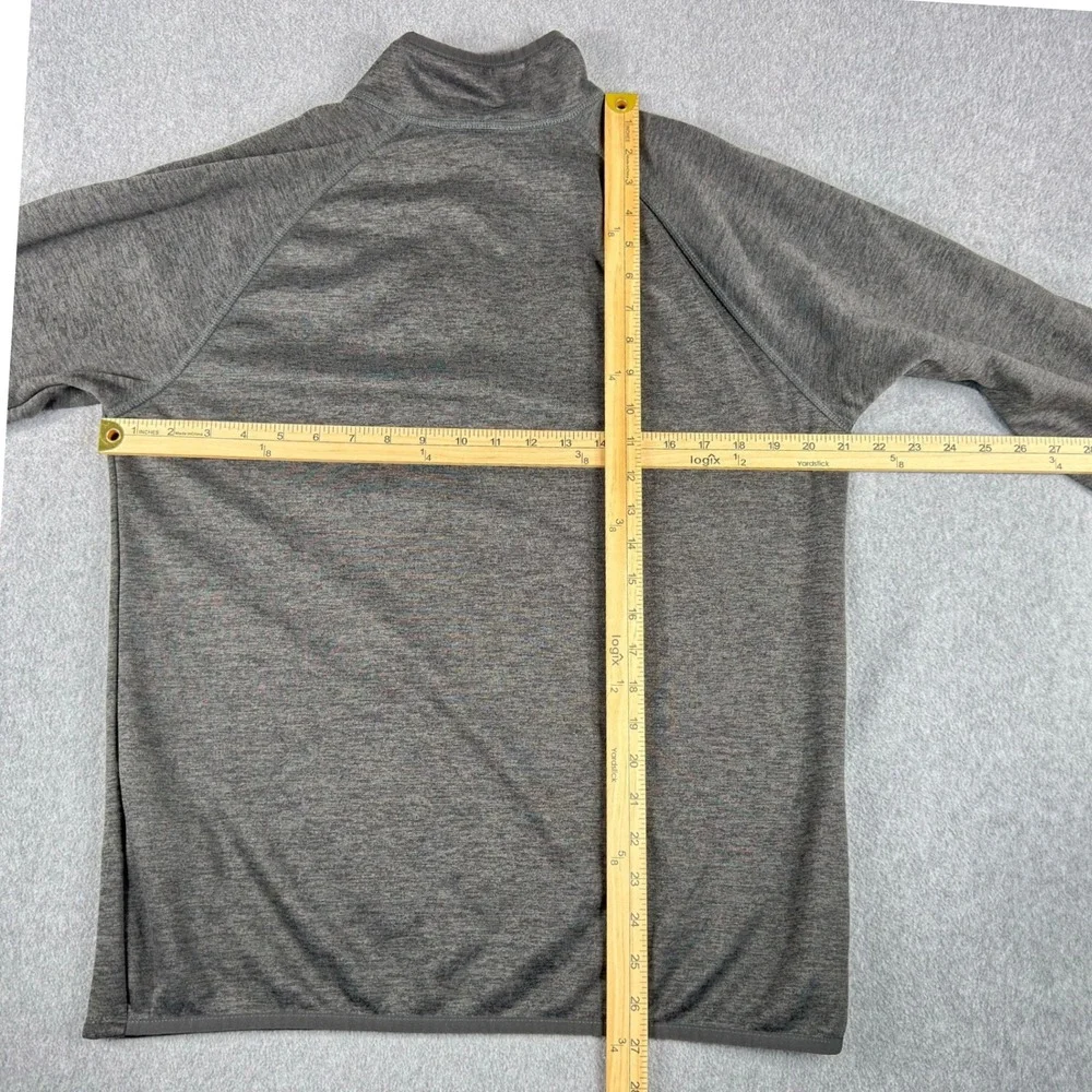 The North Face Sweater Mens Medium Gray Gordon Lyons Quarter Zip Fleece Pullover